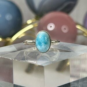 Larimar Ring on 925 size 7 🐬🩵🐬